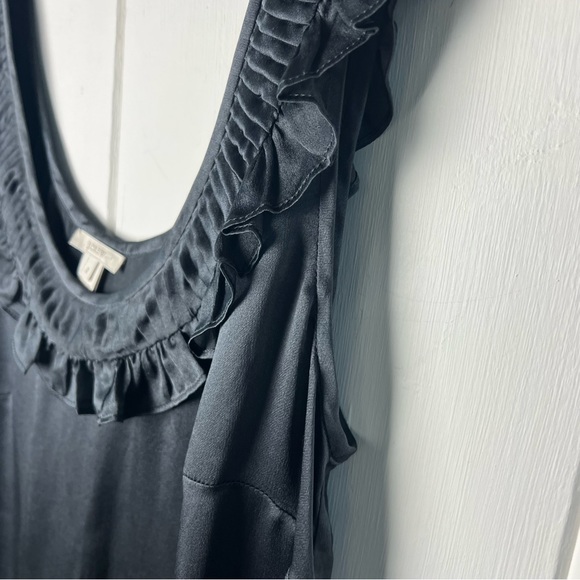 🌺 J. Crew Silk Ruffle Collar Sleeveless Top 🌺 - Picture 3 of 8